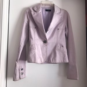 Cute light purple jean blazer/jacket