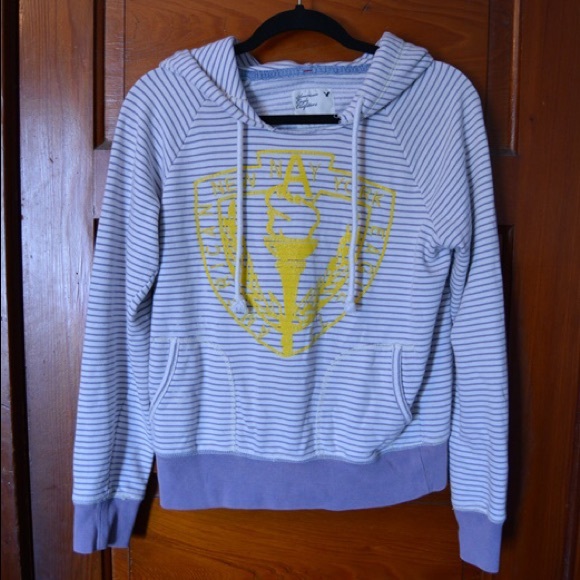 American Eagle striped hoodie - M