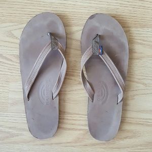 Womens Rainbow Flip Flops