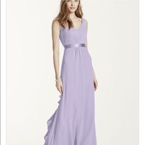 David's Bridal Petal Pink Bridesmaid Dress