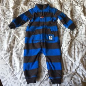 Fleece baby boys body suit