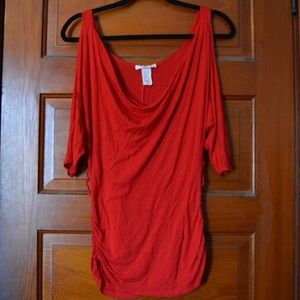 Wet Seal off-the-shoulder Red shirt - M