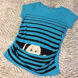 Maternity Graphic Tee Shirt Medium Halloween