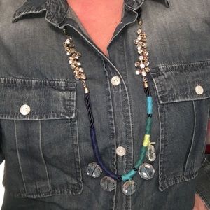 Mixed Media Fashion Necklace