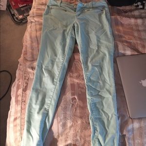 Mint skinny jeans
