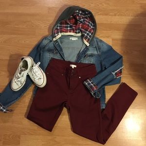 Maroon pants from Love, FIRE
