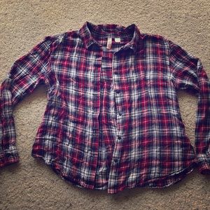 Route 66 plaid long sleeve