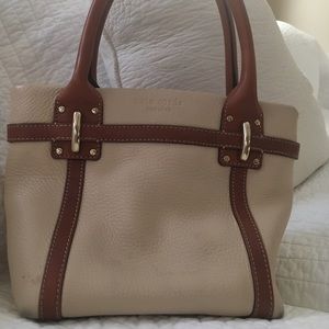 Kate Spade light leather purse/ red interior