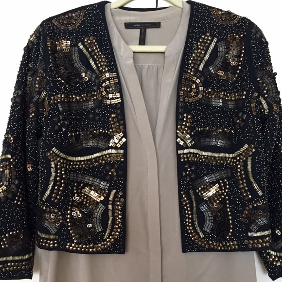 beaded cropped jacket