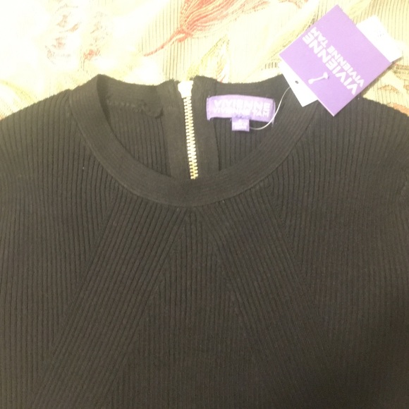 Vivienne Tam Black Short Sleeve Sweater. Small. - Picture 2 of 4