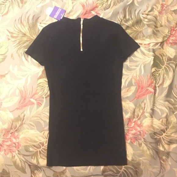 Vivienne Tam Black Short Sleeve Sweater. Small. - Picture 3 of 4