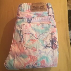 Levi butterfly girl jeans size 4t