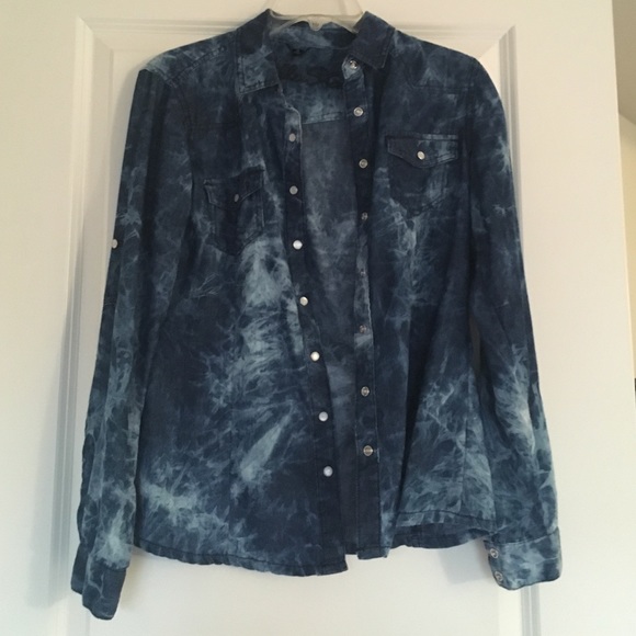 Denim shirt tie dye