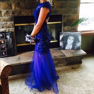 Blue prom dress