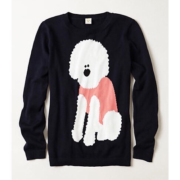 Anthropologie Sweaters - Adorable Anthropologie Sparrow Poodle Pullover
