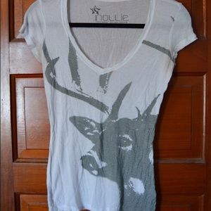 Nollie Deer print tee - XS