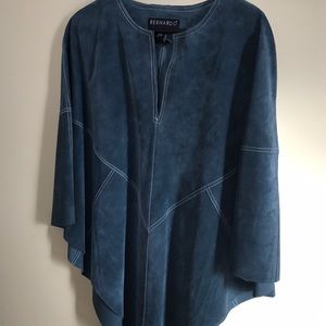 Bernardo leather poncho, NWOT