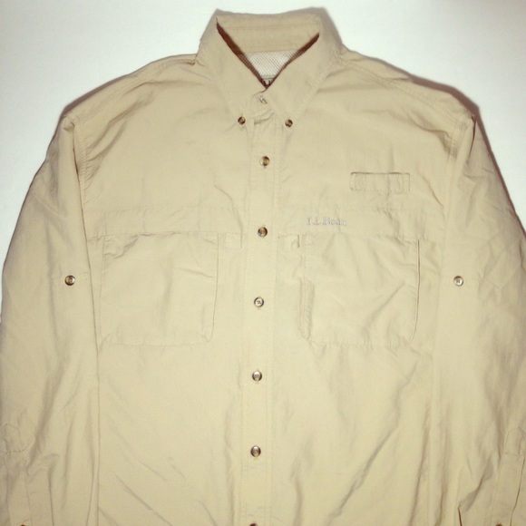 L.L. Bean 'Beige' Botton up Style Jacket