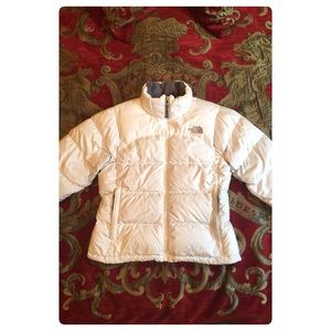 White North Face coat