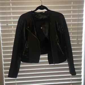 H&M black/grey biker jacket.