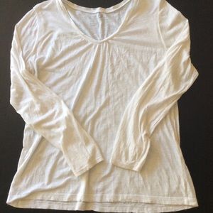 White long sleeve top