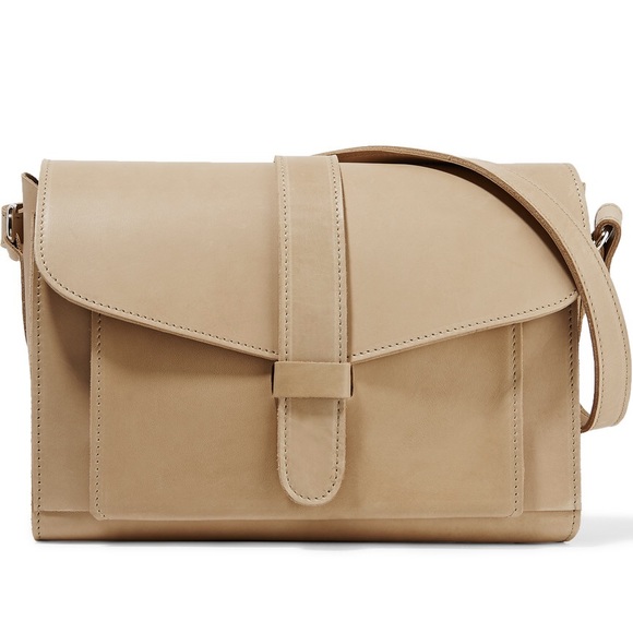 Marni Leather Shoulder Bag in Sand, 100% Authentic