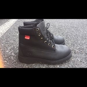 Black Waterproof Timbs 5.5