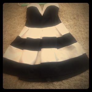 Strapless knee high dress