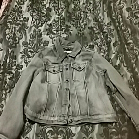 Grey Jean button up jacket