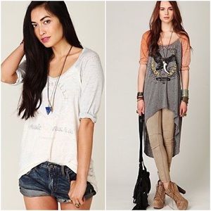 Free People Extreme Hi-Low Nashville Tee