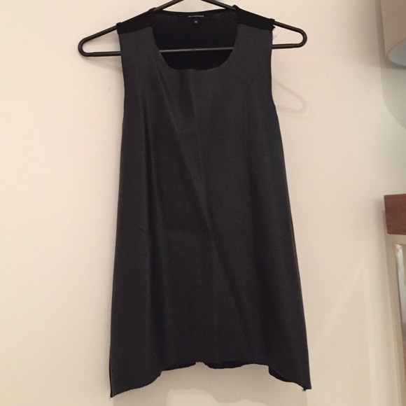 Black leatherette top