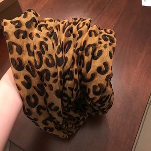 Leopard wrap scarf