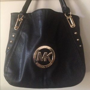 Black leather Michael Kors bag