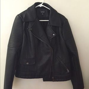 Faux leather jacket