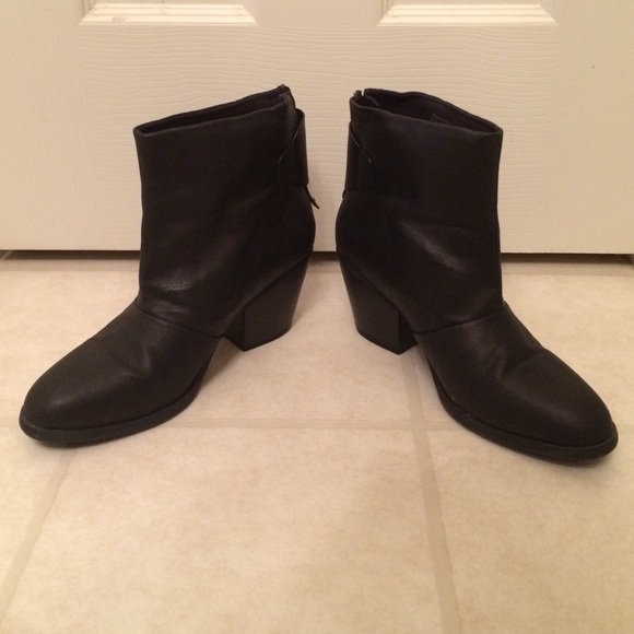 Black ankle boots