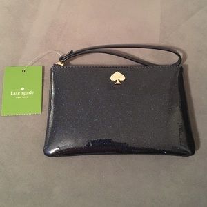 Kate Spade Navy Glitter Bug Wristlet