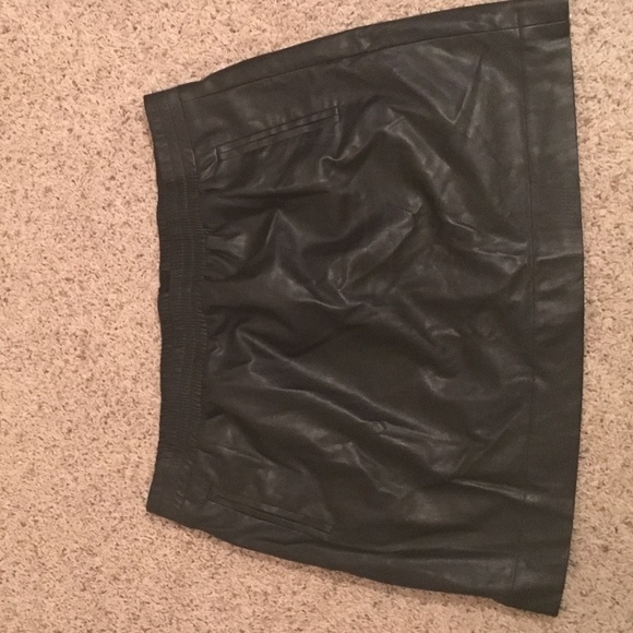 Loft Faux Leather Mini Skirt