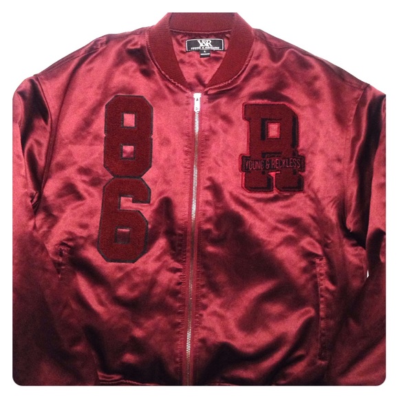 Young & Reckless 'Metallic Varsity Bomber' Jacket