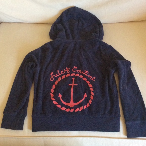 Navy JUICY zip hoodie!