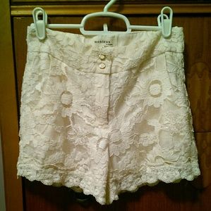 Crocheted/lace shorts