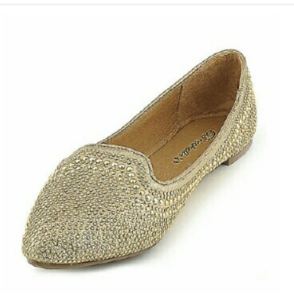 New BRECKELLE'S
Pink Lemonade Gold Studded Flats - Picture 4 of 4