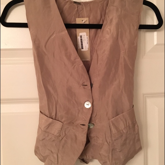 NWT Chan Luu silk vest Sz XS