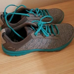 Abeo lite grey and blue shoes