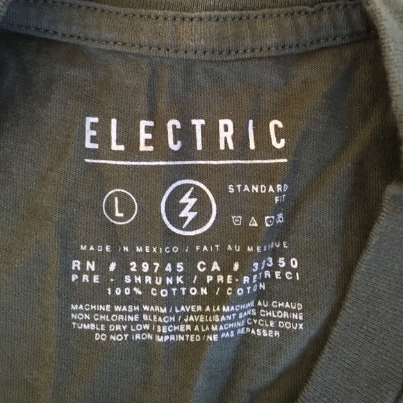 Electric t shirt (Olive Green) - Picture 3 of 3