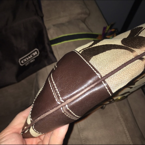 LIKE NEW! Coach Hobo and Wallet SET! Brown leather - Picture 3 of 4