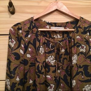 LOFT Floral Blouse