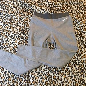 Gray insulated Nike leggings