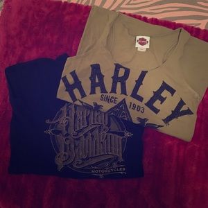 Harley Davidson tshirt and tank top bundle