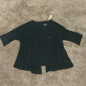 AE Split-Back Top w/ Hi-Lo hem