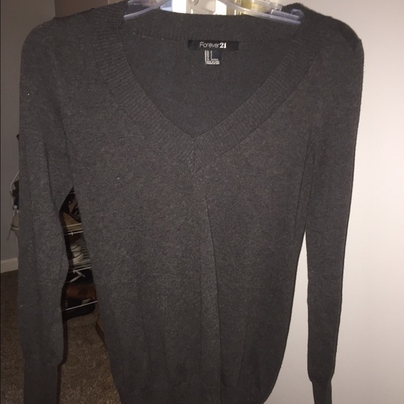 Grey/Gray Vneck sweater